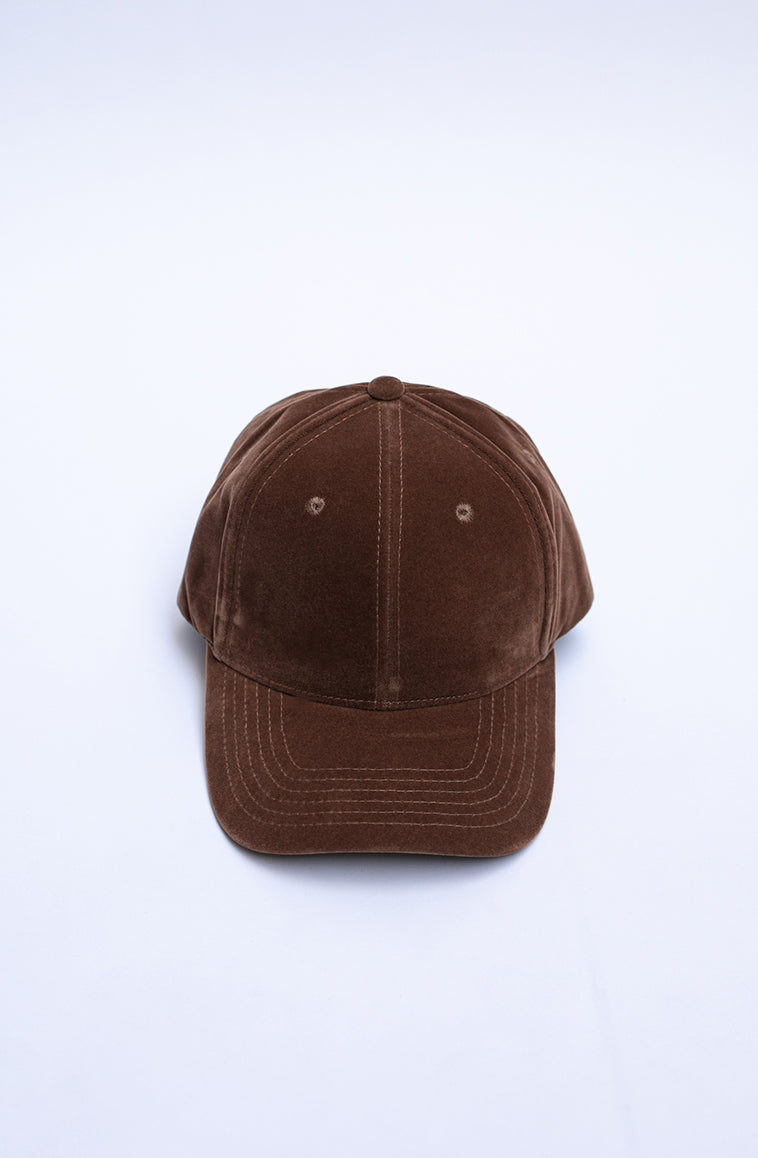 Velvet baseball cap