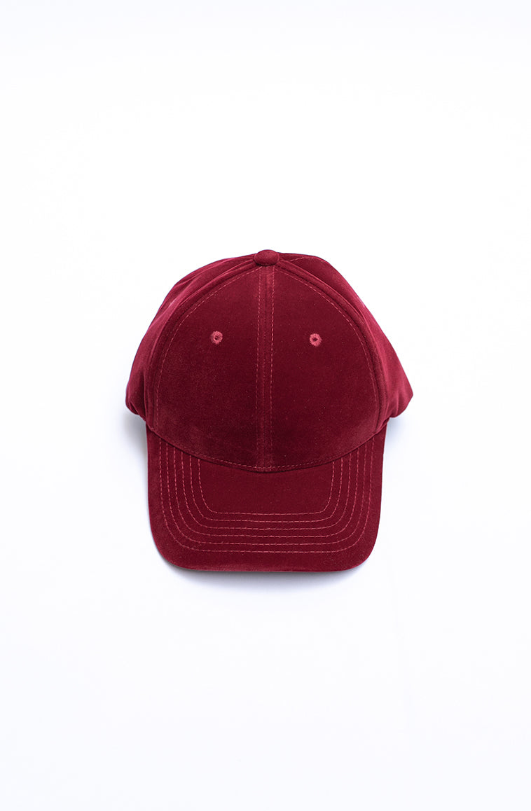 Velvet baseball cap