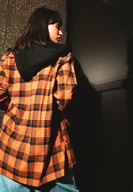 Plaid Shirt - Orange